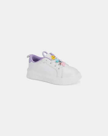 Toddler Girl Constructed Tisley Casual Shoe-White, 