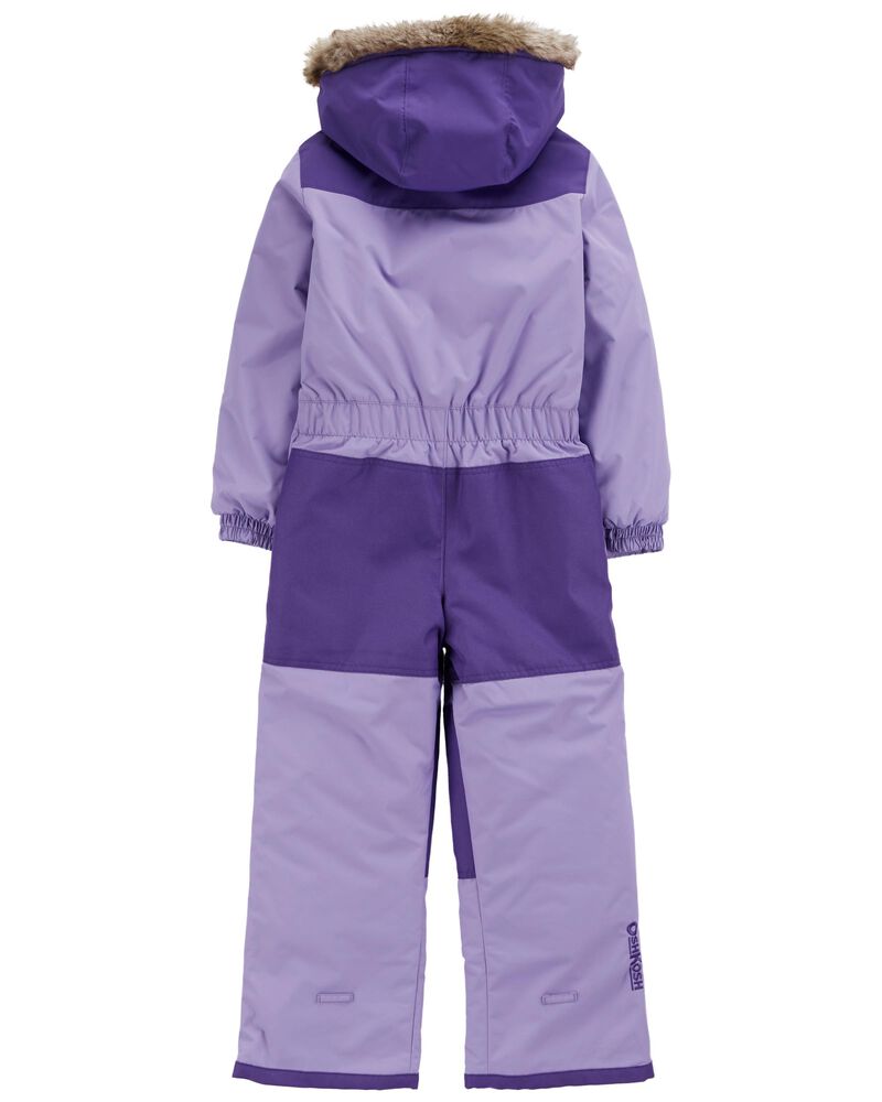 Kid 1-Piece Snowsuit With Bonus Hat And Neck Warmer, image 2 of 5 slides