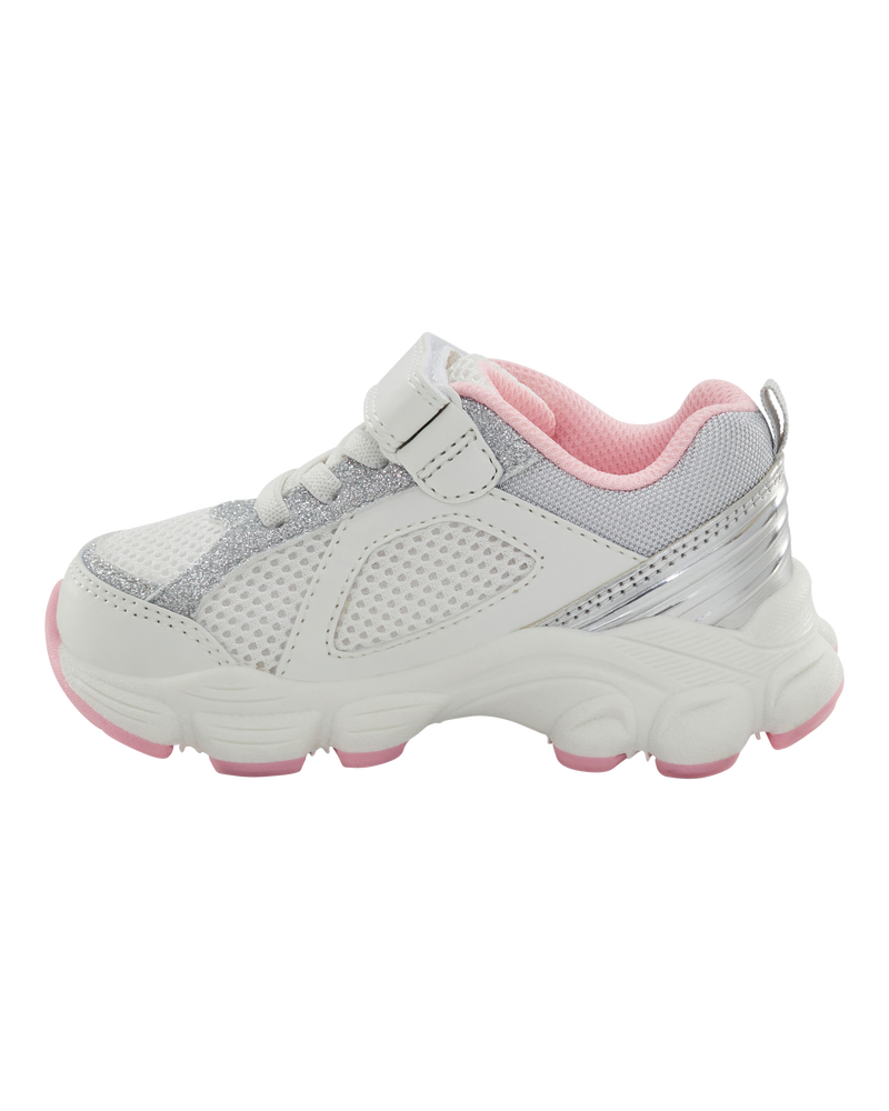 Toddler Athletic Sneakers - White, image 6 of 7 slides