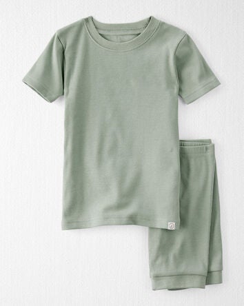 Toddler Organic Cotton Pyjama Set in Green, 