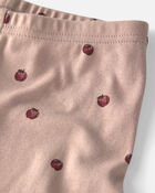 Girls 2-Piece Organic Cotton Pajamas in Apples, image 3 of 4 slides