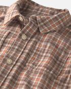 Gar&ccedil;ons - Chemise boutonn&eacute;e en flanelle de coton biologique, image 2 sur 3 diapositives