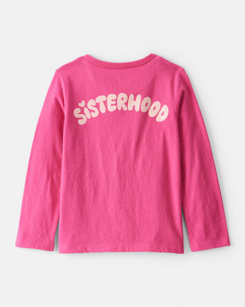 Tout-petit fille - T-shirt imprimé à manches longues - Rose, 