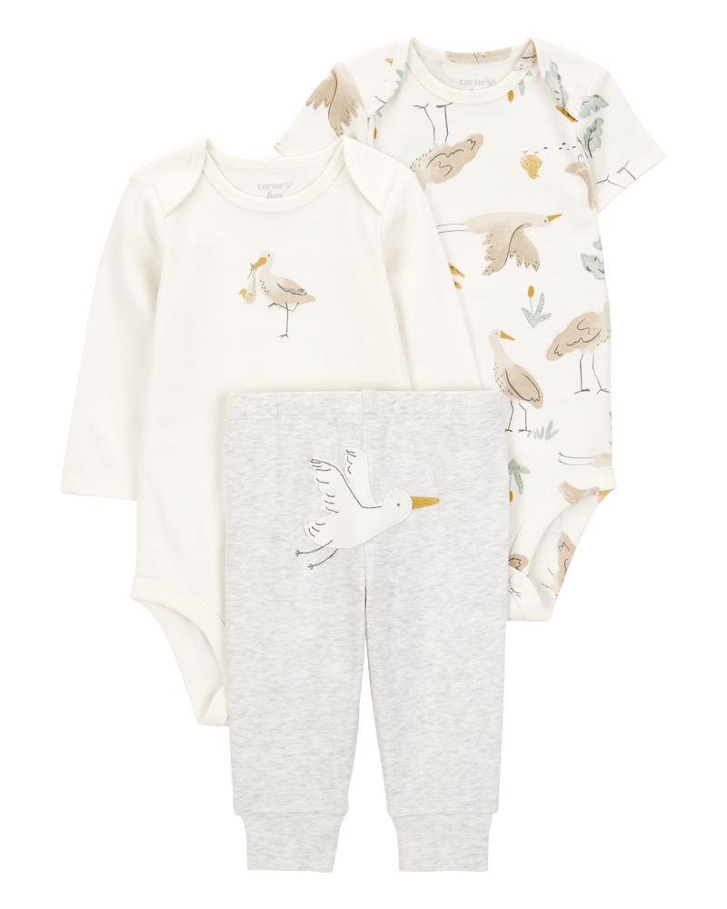 Baby 3-Piece Stork Little Character Set, image 1 of 4 slides