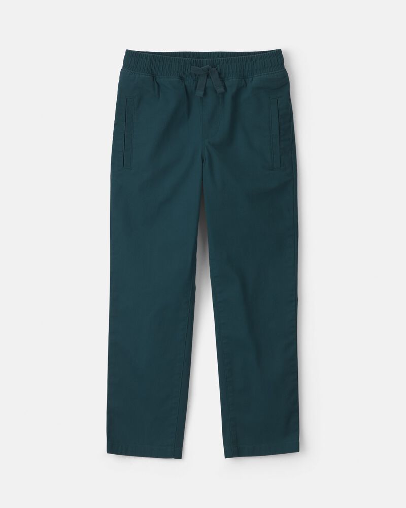 Boys Twill Pants - Teal, image 1 of 4 slides