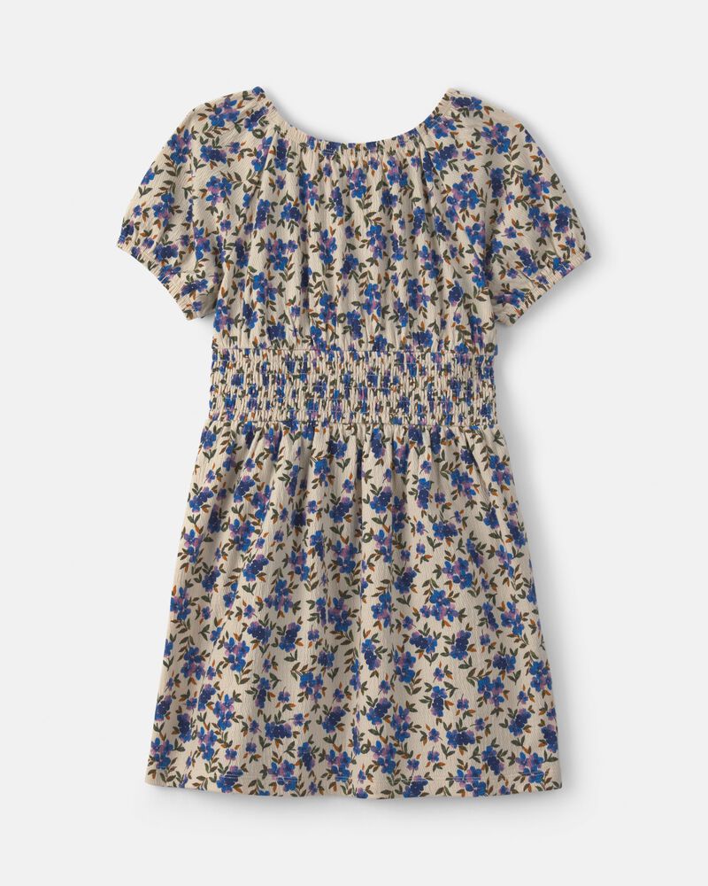 Filles - Robe &agrave; manches courtes &agrave; fleurs, image 1 sur 5 diapositives