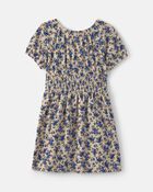 Filles - Robe &agrave; manches courtes &agrave; fleurs, image 1 sur 5 diapositives