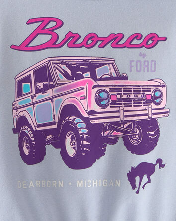 Filles - Chandail en jersey bouclette Ford Bronco - Bleu, 