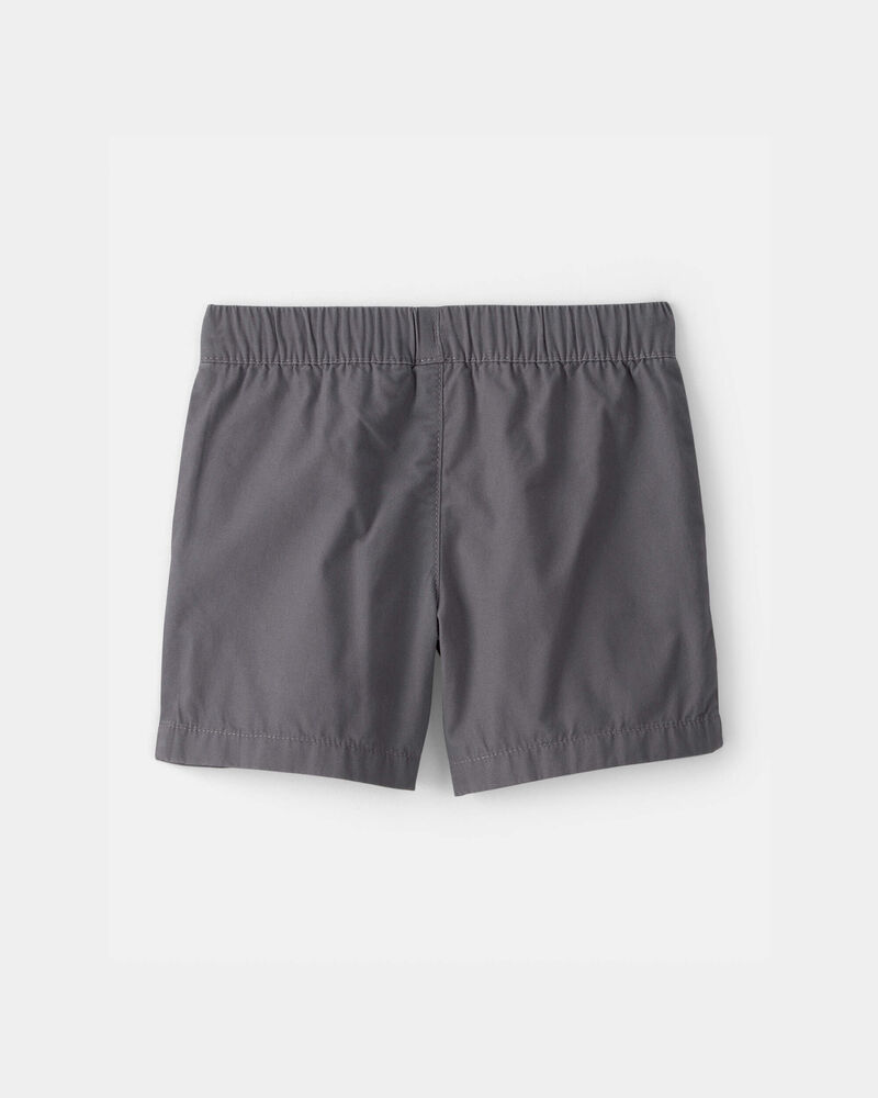 Toddler Boy Canvas Shorts - Grey, image 2 of 4 slides