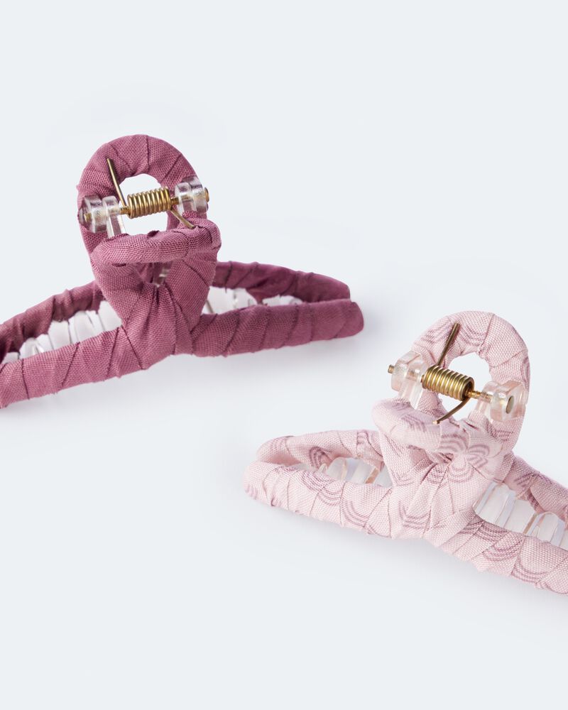 Toddler Girl 2-Pack Claw Clips - Pink, image 2 of 3 slides