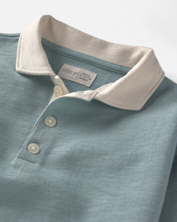 Toddler Boy Organic Cotton French Terry Polo, 