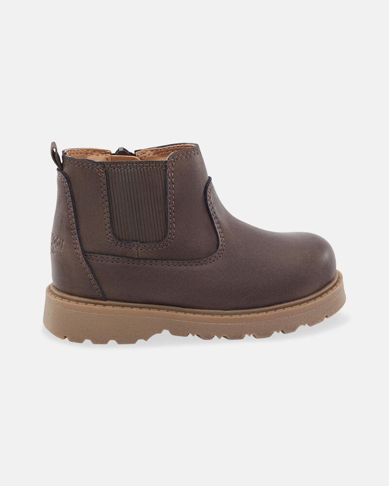Toddler Boy Ankle Boots - Brown, image 2 of 6 slides