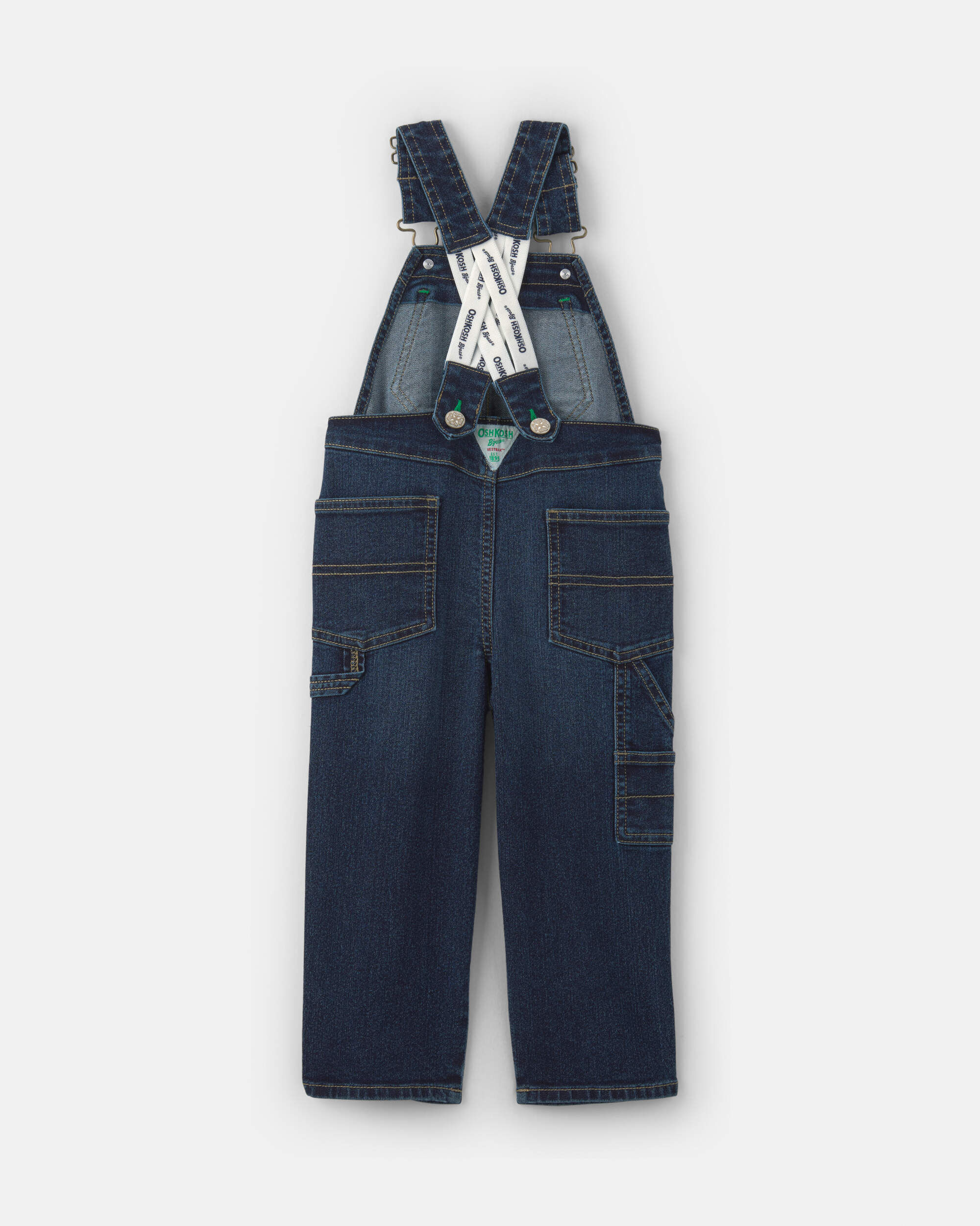Toddler Elastic Strap Denim Overalls - Dark Wash | Carter's