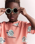 Toddler Boy Snail Dolman Tee - Orange, image 4 of 6 slides