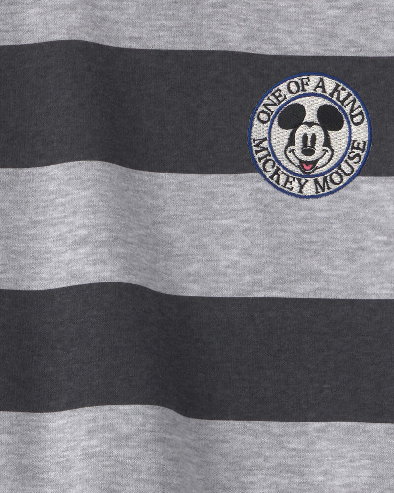 Toddler Boy 2-Piece Disney&copy; Mickey Striped Long-Sleeve Top & Pant Set - Grey/Black, image 3 of 4 slides
