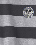 Toddler Boy 2-Piece Disney&copy; Mickey Striped Long-Sleeve Top & Pant Set - Grey/Black, image 3 of 4 slides