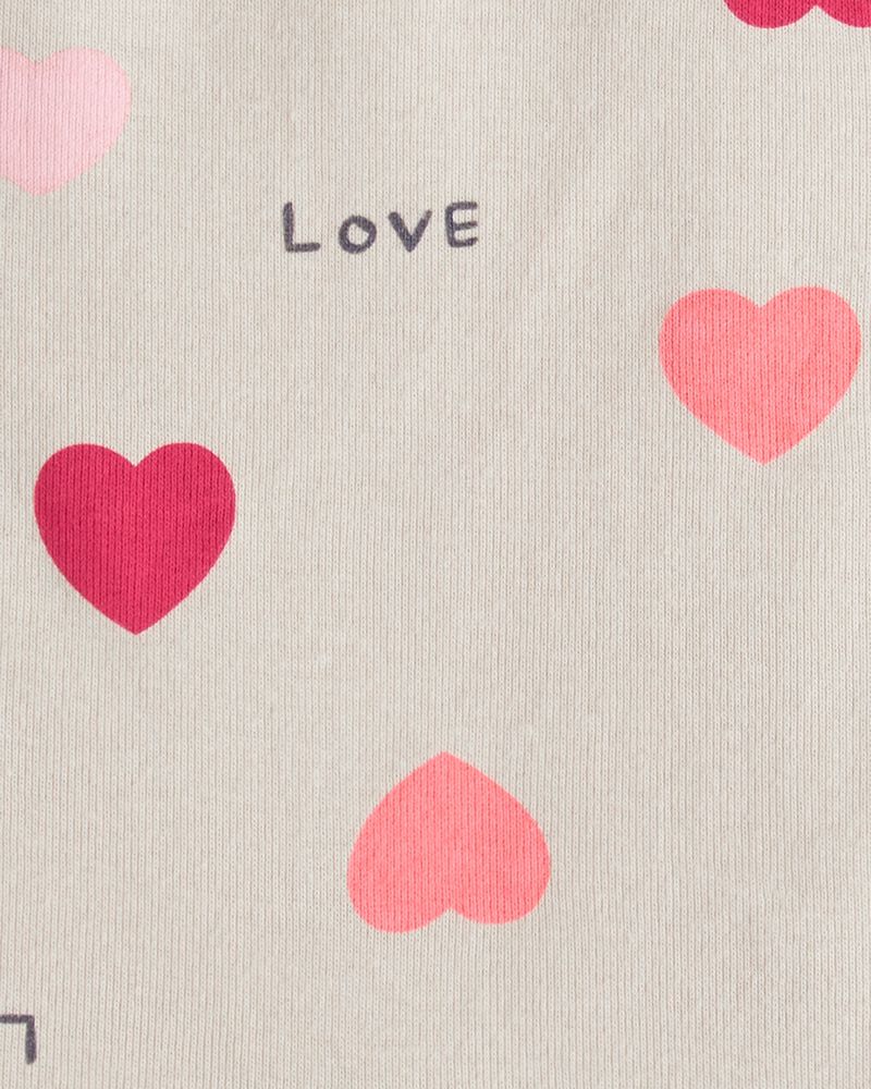 Baby Girl 2-Piece Heart Bodysuit & Pant Set - Red, image 3 of 5 slides