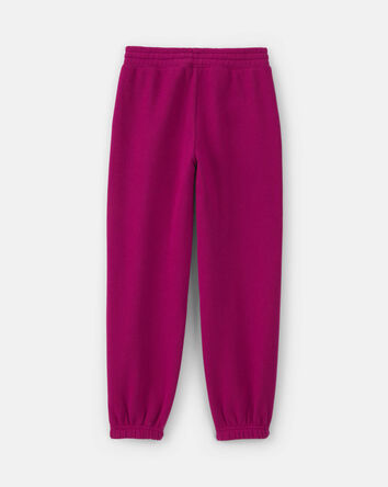 Girls Fleece Joggers - Burgundy, 