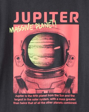 Gar&ccedil;ons - T-shirt graphique &agrave; manches longues Planet - Noir, 