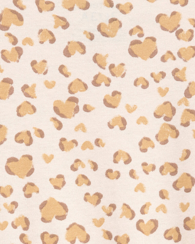Toddler Girl Cheetah Animal Print Short-Sleeve Dress, image 3 of 4 slides