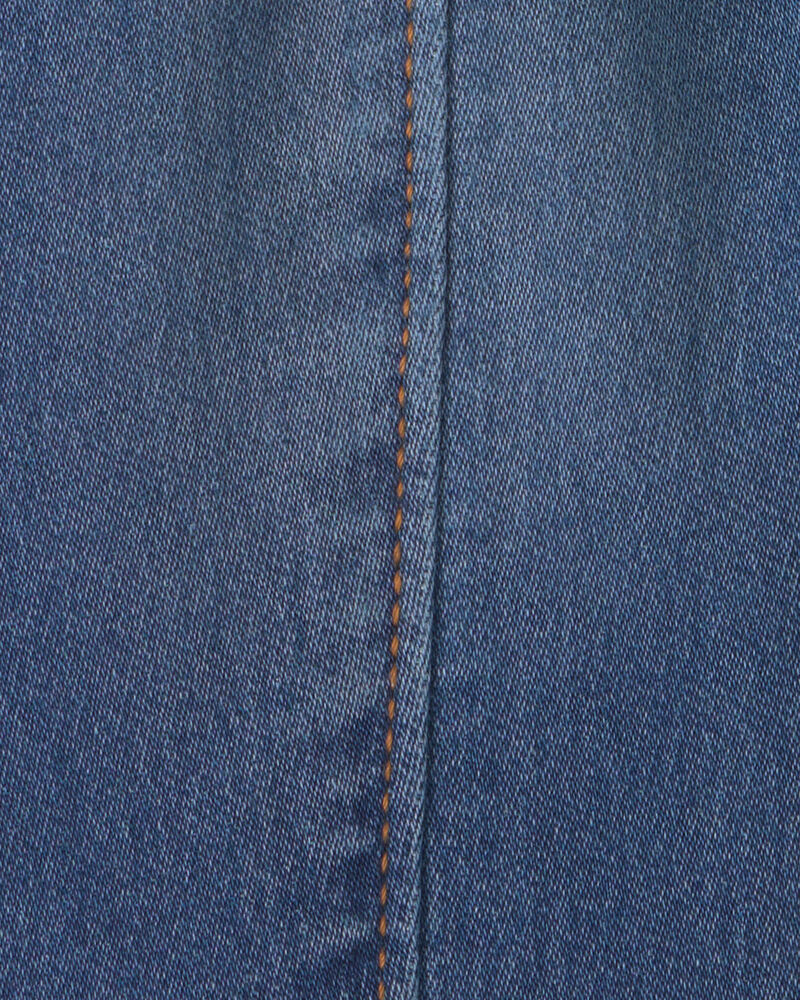 Baby Boy Denim Cargo Jeans - Medium Wash, image 6 of 7 slides
