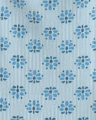 Tout-petit fille - Ensemble 2 pi&egrave;ces haut et short &agrave; motif floral - Bleu, image 2 sur 2 diapositives