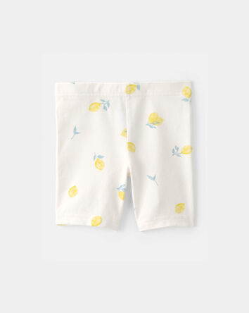 Tout-petit fille - Short de cycliste, citrons - Cr&egrave;me, 