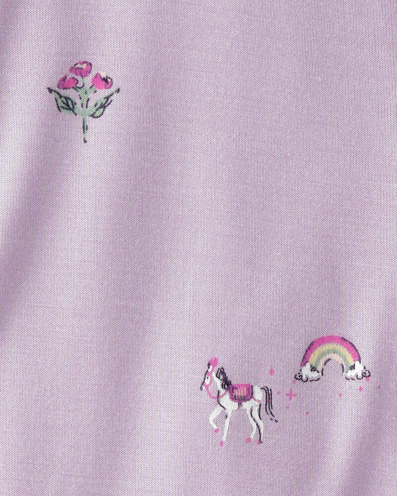 B&eacute;b&eacute; fille - Grenouill&egrave;re PurelySoft &agrave; fermeture &agrave; glissi&egrave;re 2 sens, conte de f&eacute;es - Mauve, image 5 sur 5 diapositives
