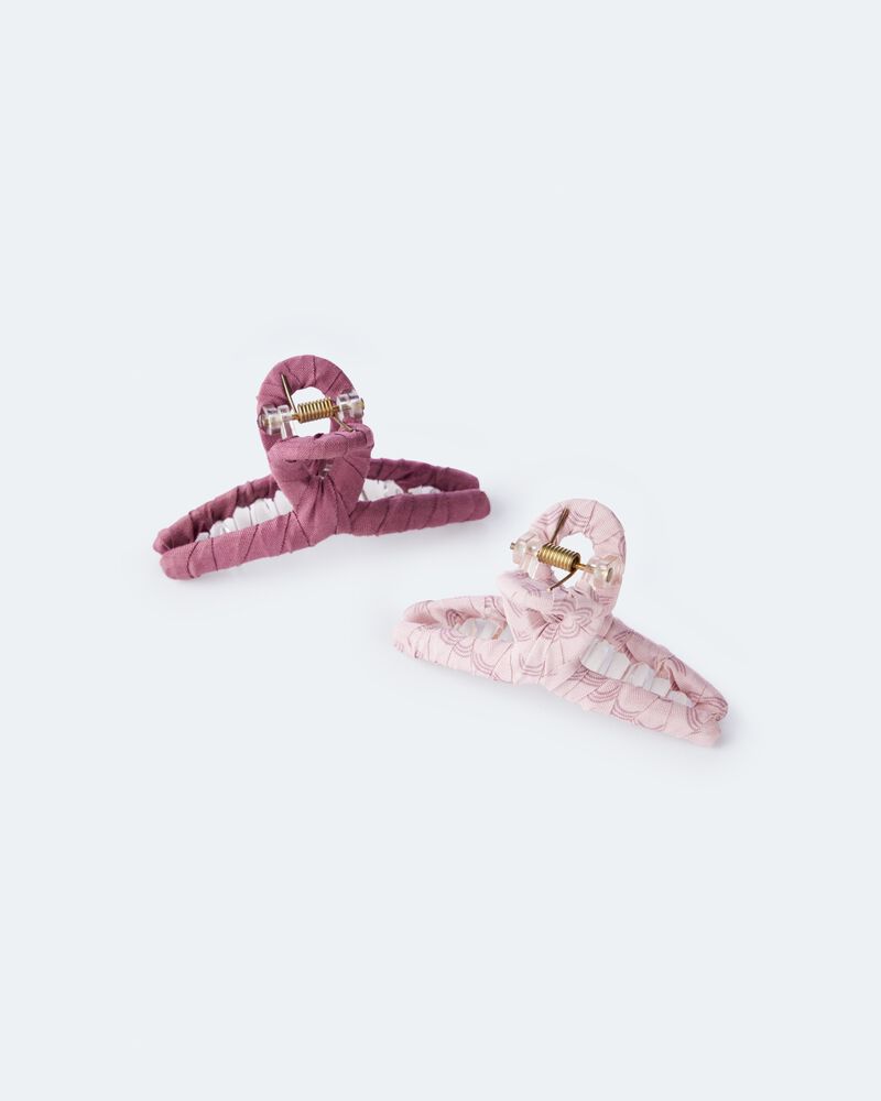 Toddler Girl 2-Pack Claw Clips - Pink, image 1 of 3 slides