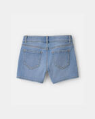 Girls Denim Utility Shorts - Light Wash, image 2 of 4 slides
