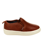 Toddler Faux Leather Casual Sneakers, image 2 of 5 slides