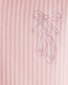 Baby 2-Piece Ballerina Hoodie & Pant Set - Pink, image 4 of 5 slides