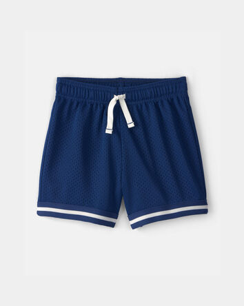Tout-petit gar&ccedil;on - Short de sport en maille, &agrave; rayures - Bleu, 