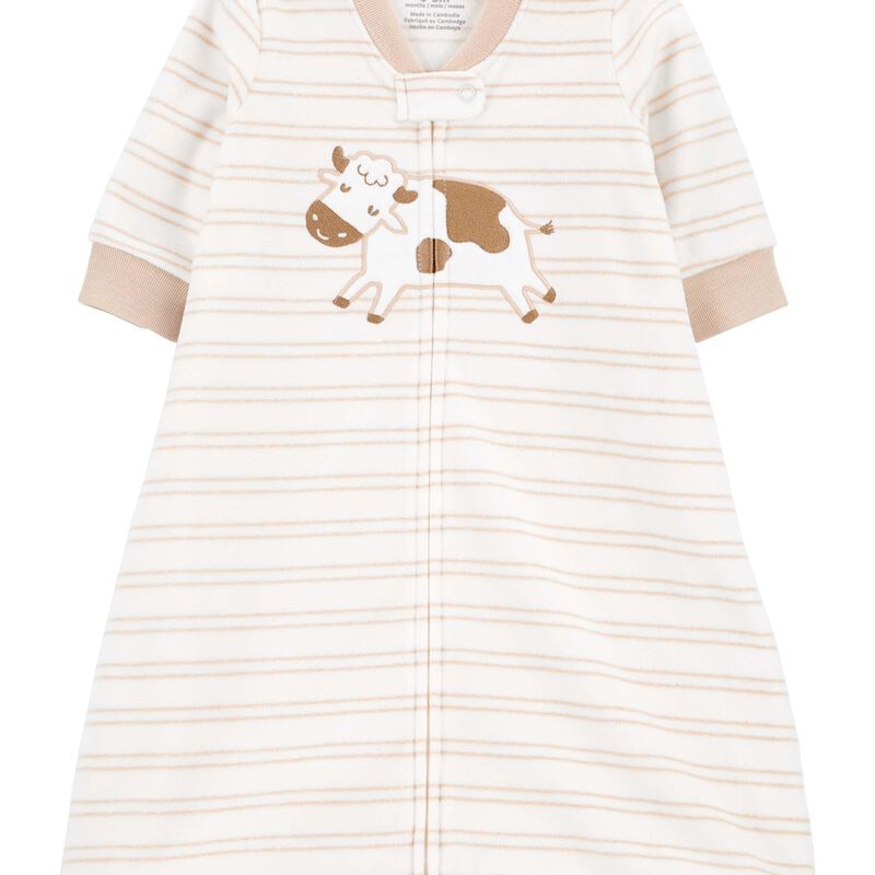 Ivory 2Way Zip Fleece Wearable Blanket