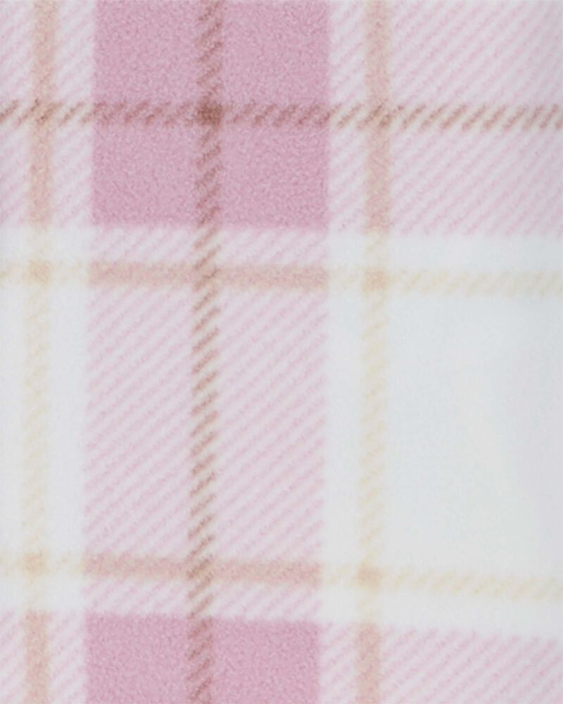 Baby 2-Piece Plaid Fleece Shacket & Legging Set, image 2 of 3 slides