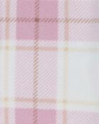 Baby 2-Piece Plaid Fleece Shacket & Legging Set, image 2 of 3 slides