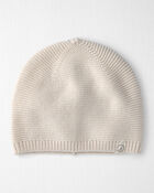 B&eacute;b&eacute; - Bonnet en tricot de coton biologique, image 1 sur 2 diapositives