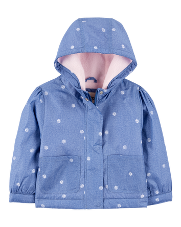 Toddler Daisy-Print Chambray Jacket, 