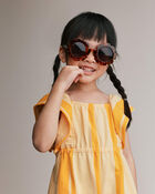 Toddler Girl Scalloped Tortoise Sunglasses, image 3 of 5 slides