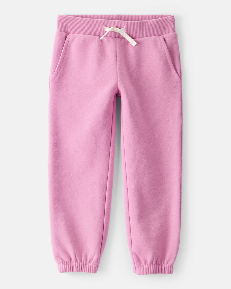 Toddler Girl Cotton Joggers - Purple, image 1 of 4 slides