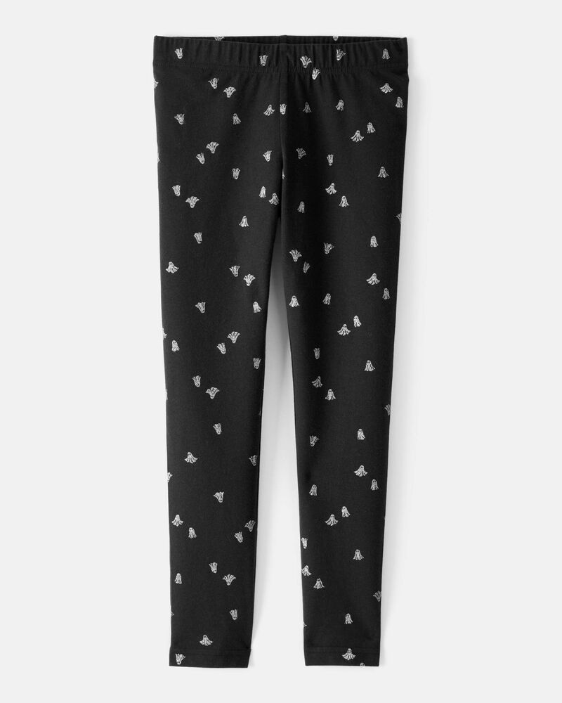 Girls Halloween Ghost Leggings, image 1 of 4 slides