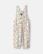 Toddler Alphabet Overalls - White, image 2 of 4 slides