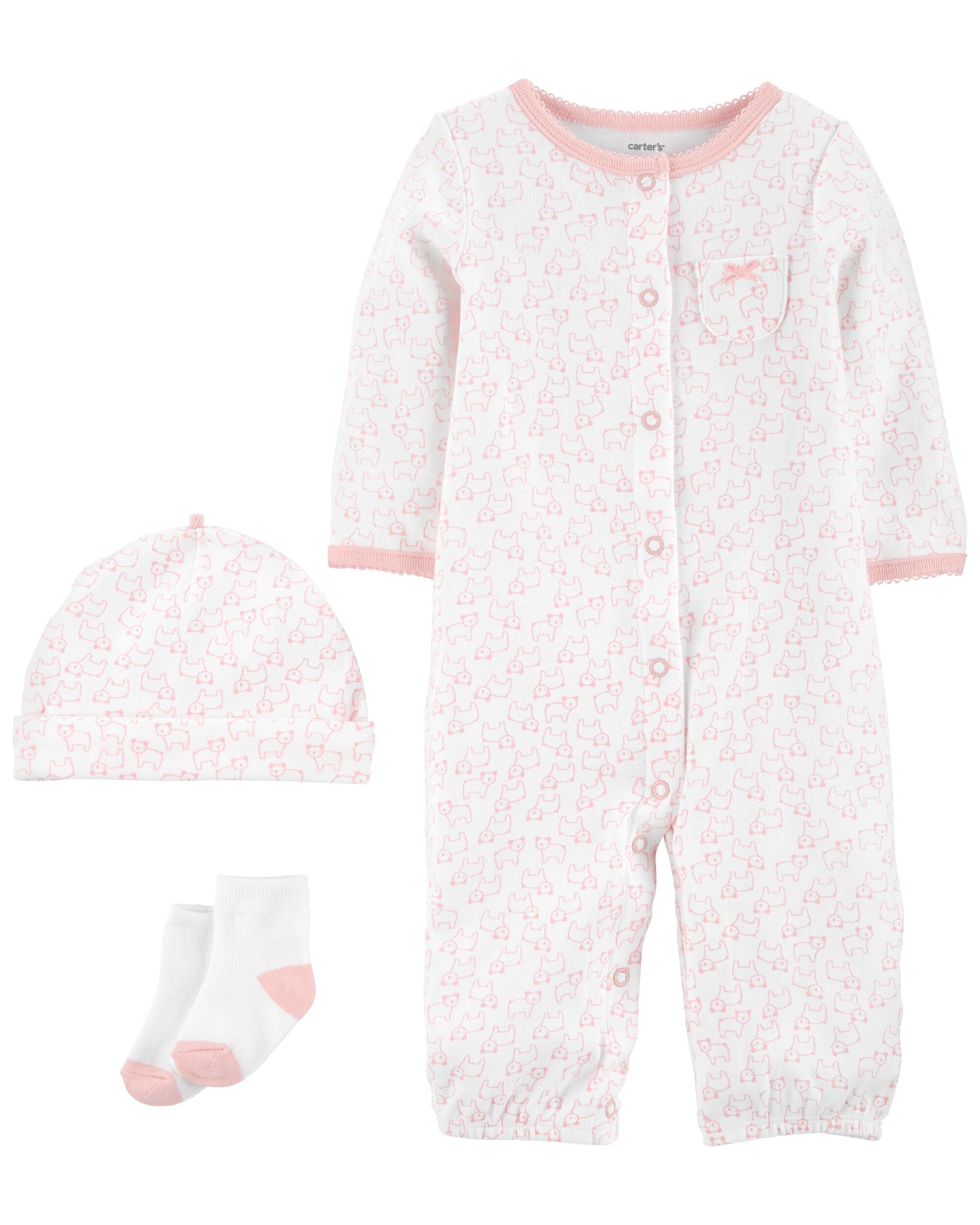 carters newborn gown