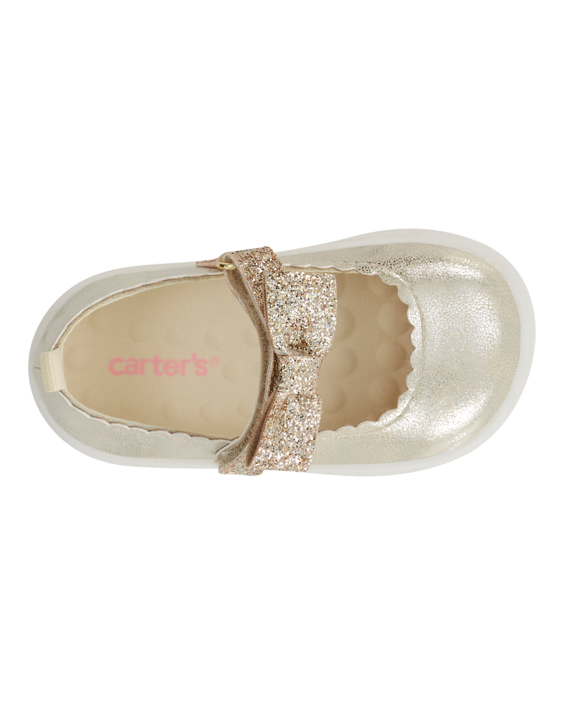  Every Step® First Walker Mary Jane Shoes - Gold, image 4 of 7 slides