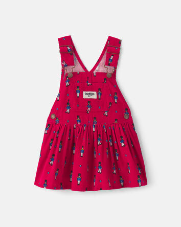 Baby Girl Nutcracker Corduroy Skirtall - Red, 