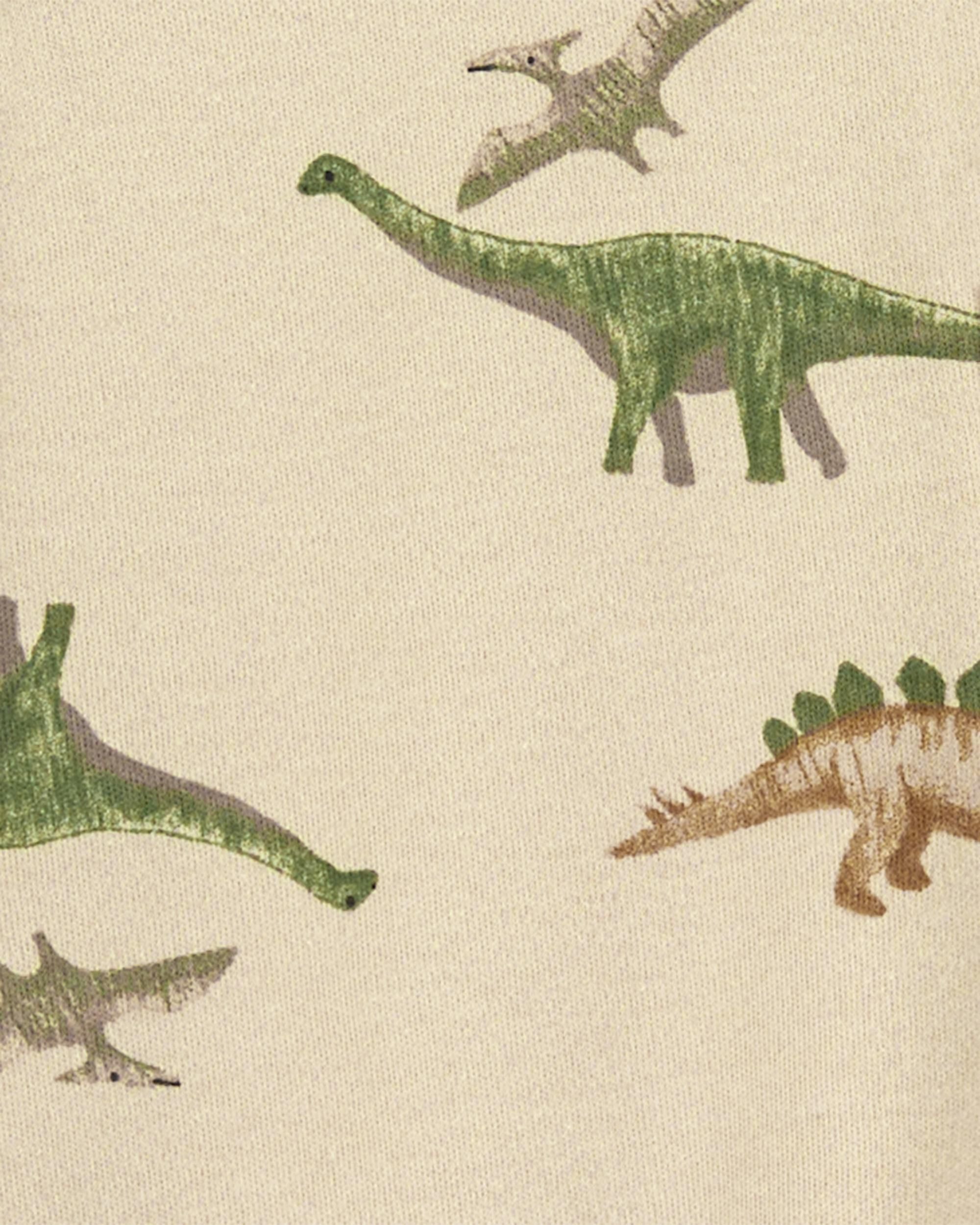 Khaki Baby Dinosaur Snap Up Cotton Sleeper Pyjamas Carter s Oshkosh Canada