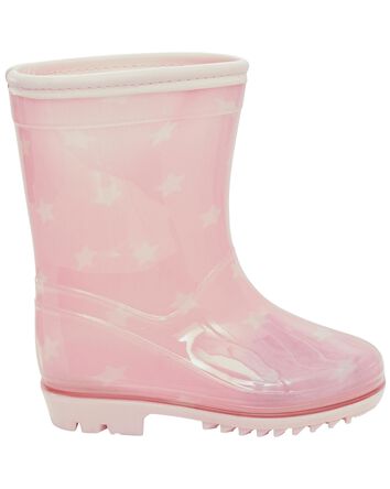 Toddler Star Print Rain Boots, 