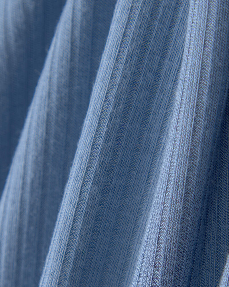 Baby Boy 2-Way Zip PurelySoft Sleeper - Blue, image 5 of 8 slides