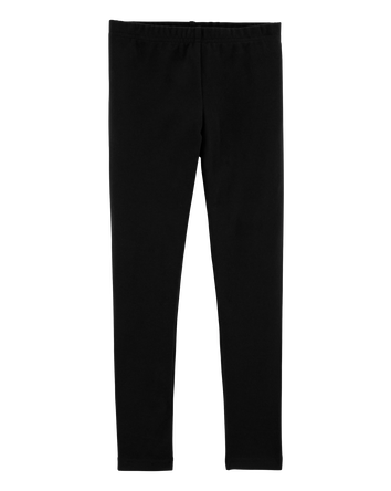 Filles - Legging extensible en coton - Noir, 