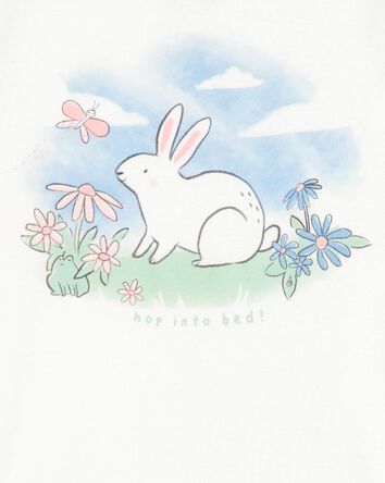 Toddler 4-Piece Bunny Cotton Pyjamas, 